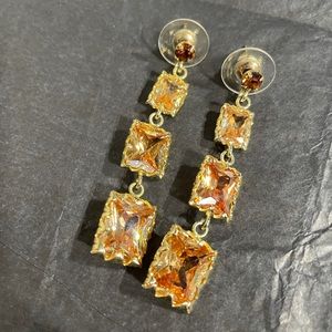 Dangling Topaz Earrings